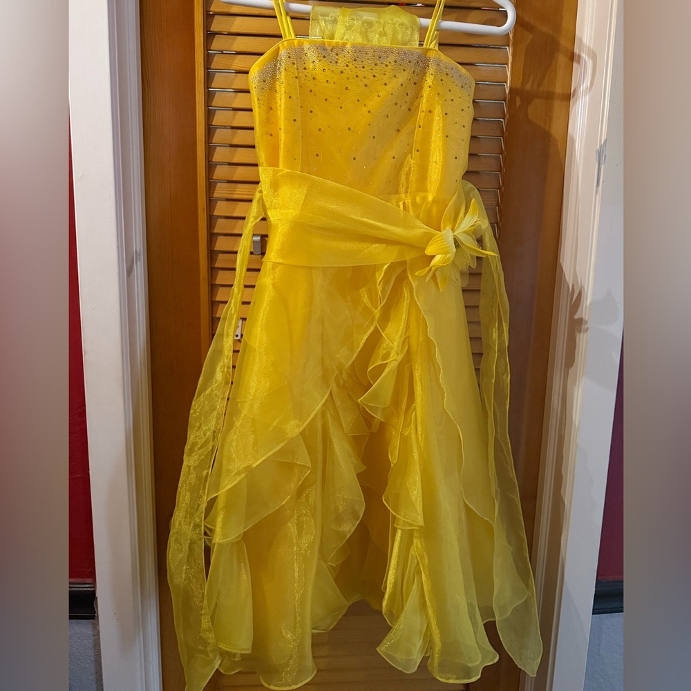 Yellow Kids Formal Dress